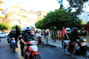 antifa moto demo