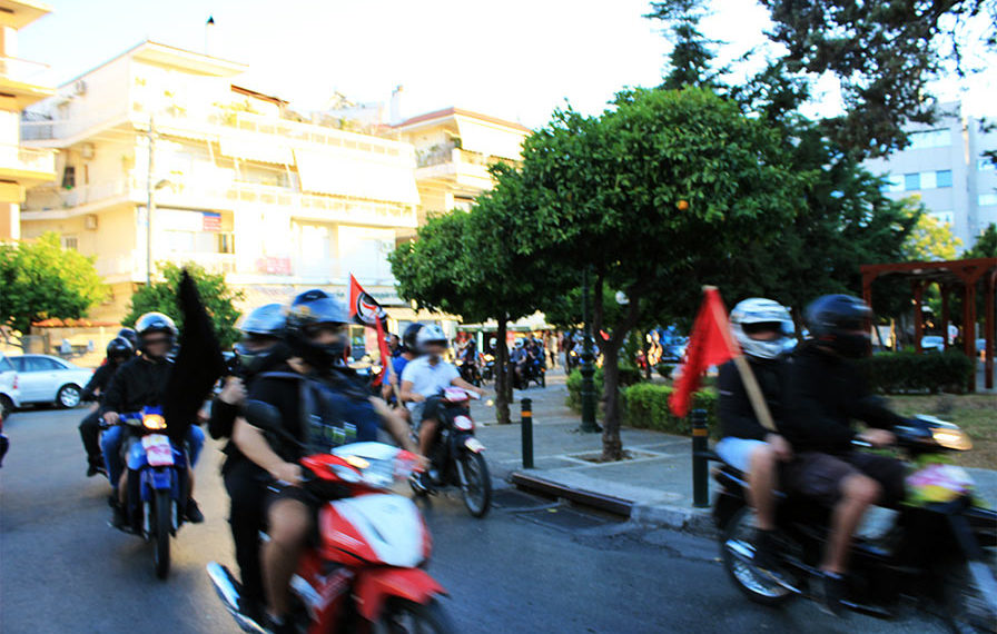antifa moto demo