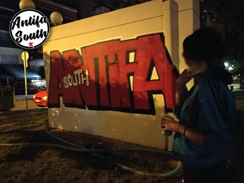 antifa south graffiti