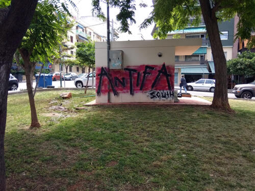 antifa south graffiti